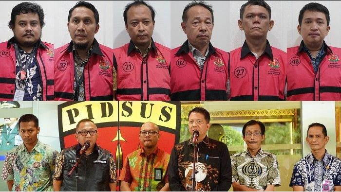Kejaksaan Agung menetapkan enam tersangka kasus korupsi proyek pembangunan jalur kereta api Besitang-Langsa pada Balai Teknik Perkeretaapian Medan periode 2017 sampai 2019.